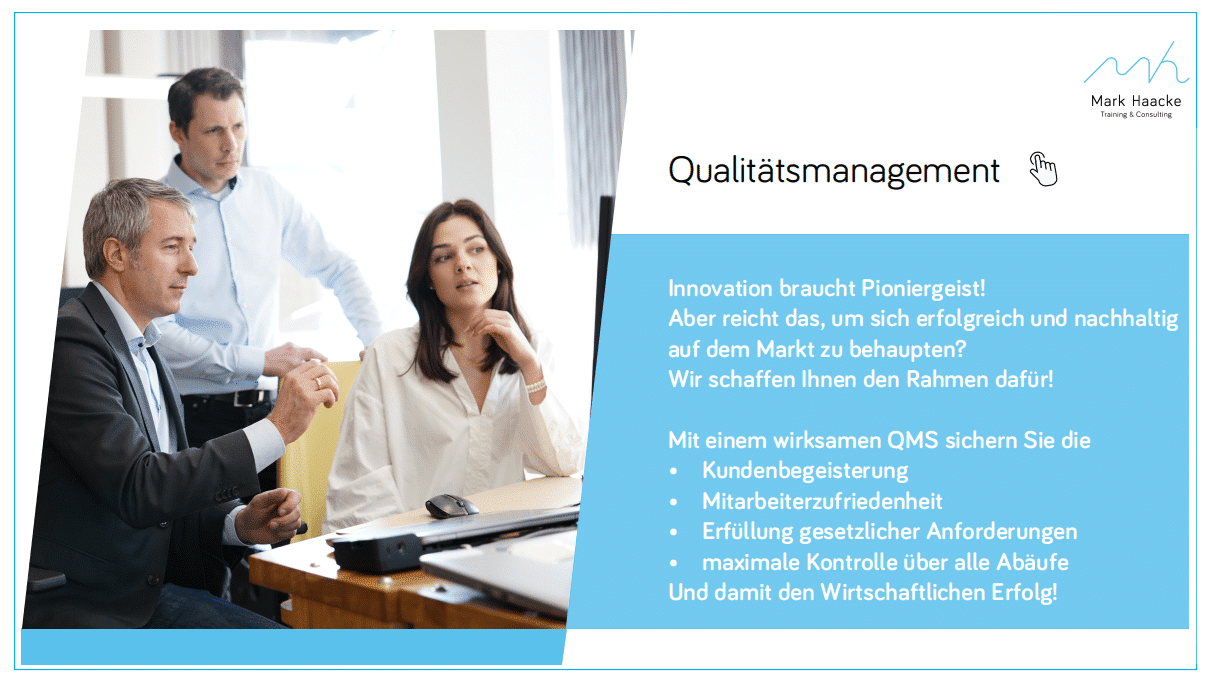 Wir optimieren Ihr Qualitätsmanagementsystem