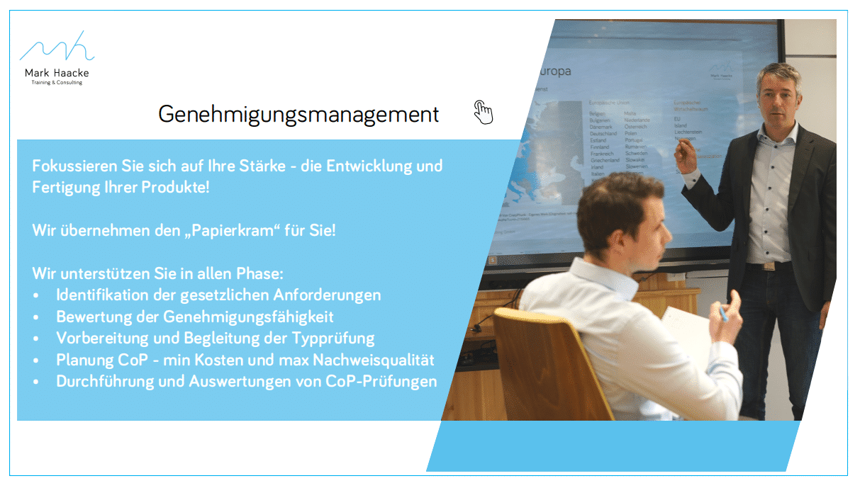 Genehmigungsmanagement für Ihre Typ-Genehmigung und Einzelgenehmigung