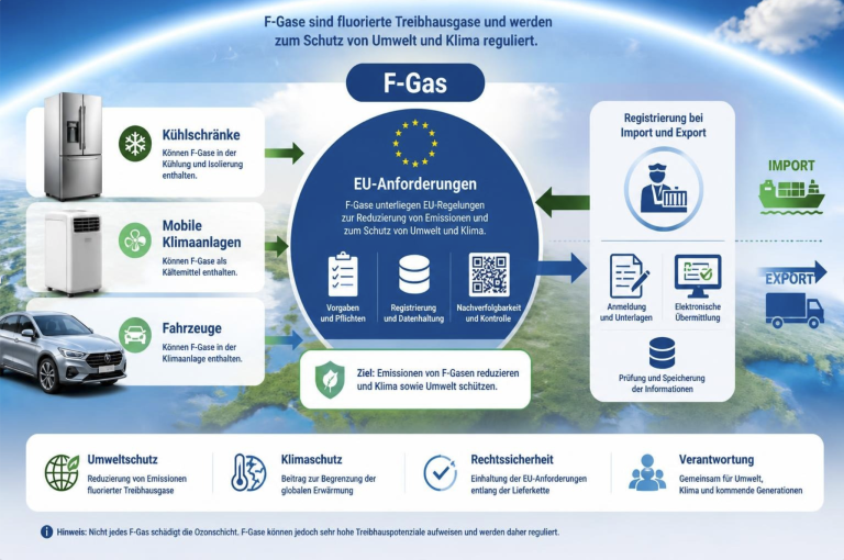 F-Gas-Portal: Ein praktischer Leitfaden für Unternehmen, Importe, HFKW-Quoten und den EU-Zoll