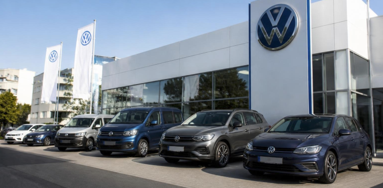 KI generiertes Bild von VW Händler